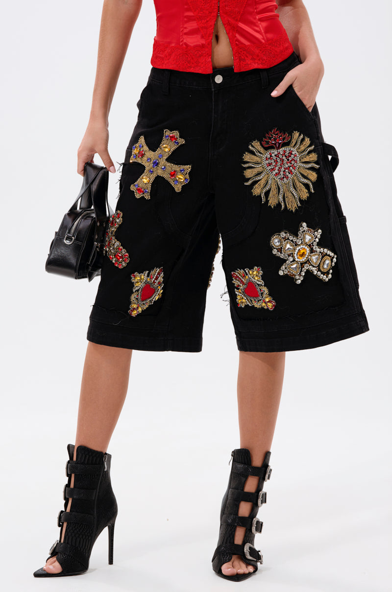 WILD AND FREE DENIM SHORTS