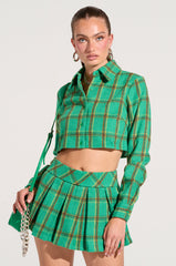 LUCKY GIRL BUTTON DOWN SHIRT