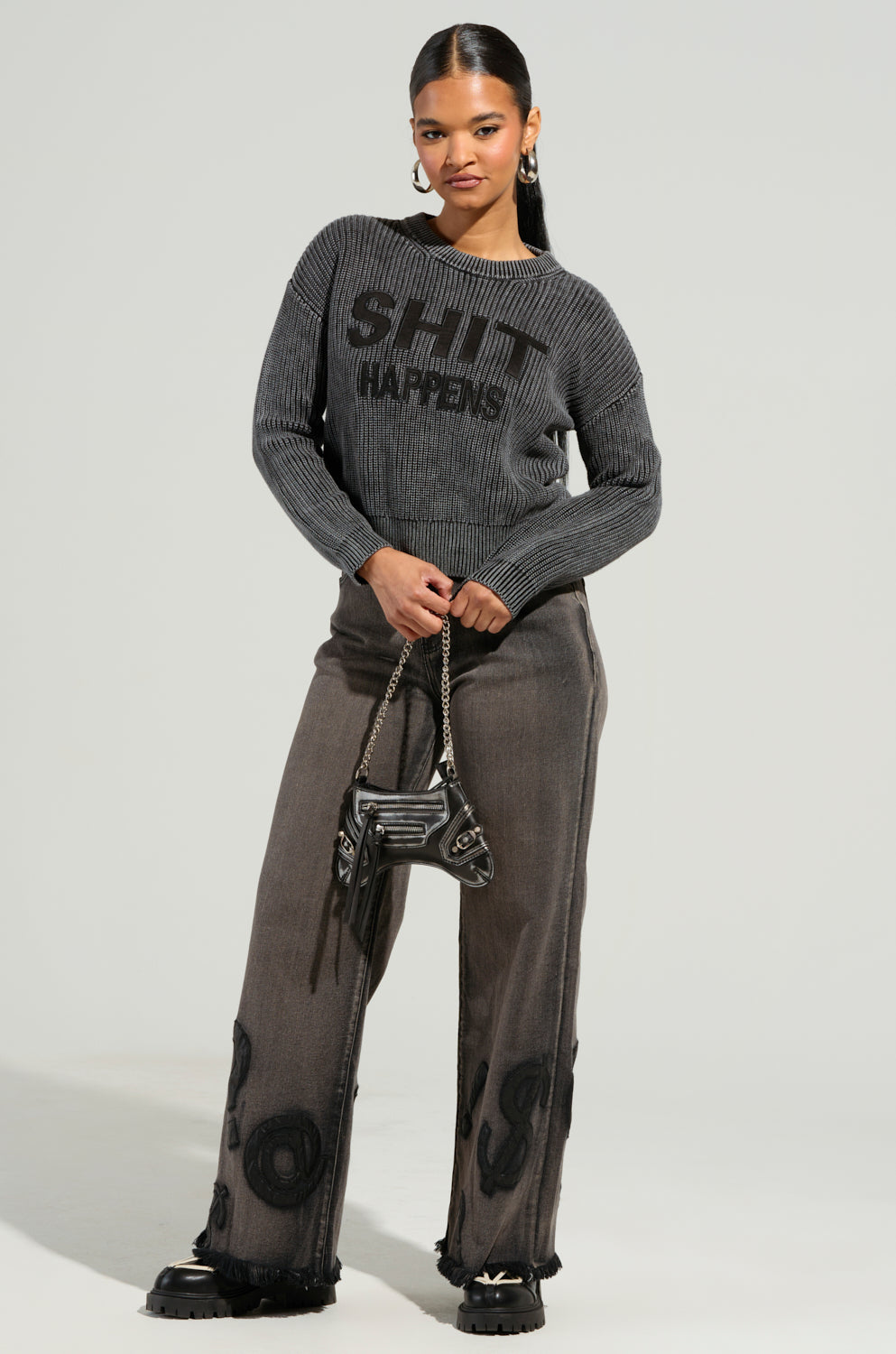 READ MY LIPS PATCHWORK DENIM JEANS