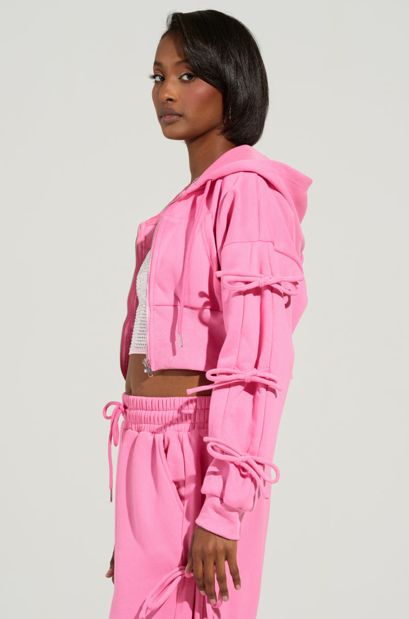 TIE ME UP SWEATSHIRT