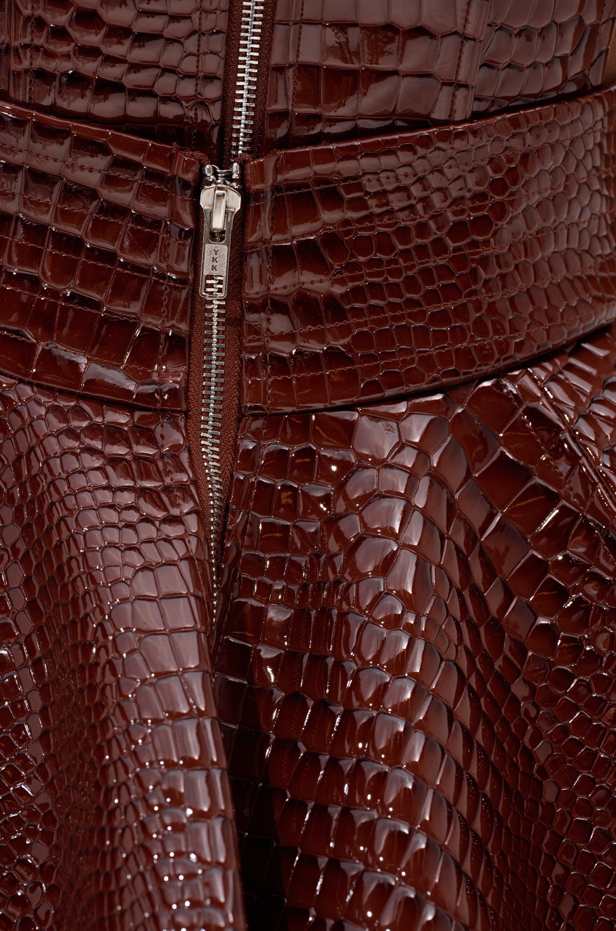 TOO GOOD FOR YOU CROCODILE MINI SKIRT