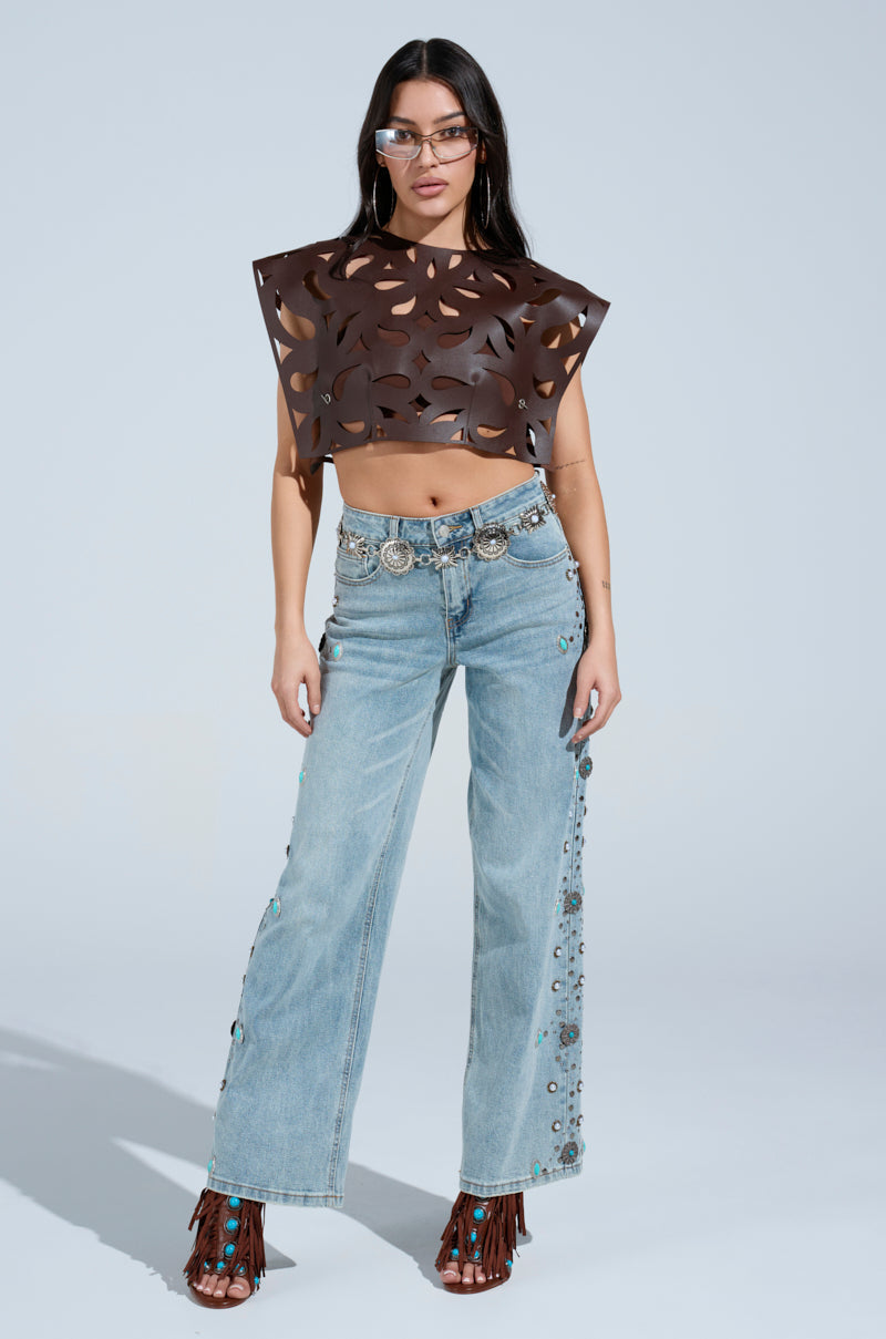 WESTERN BABY DENIM PANTS