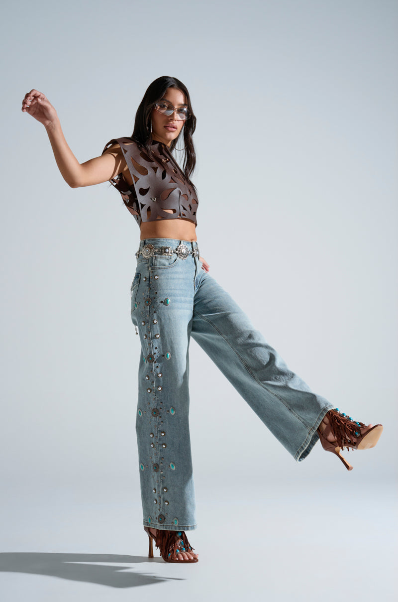 WESTERN BABY DENIM PANTS