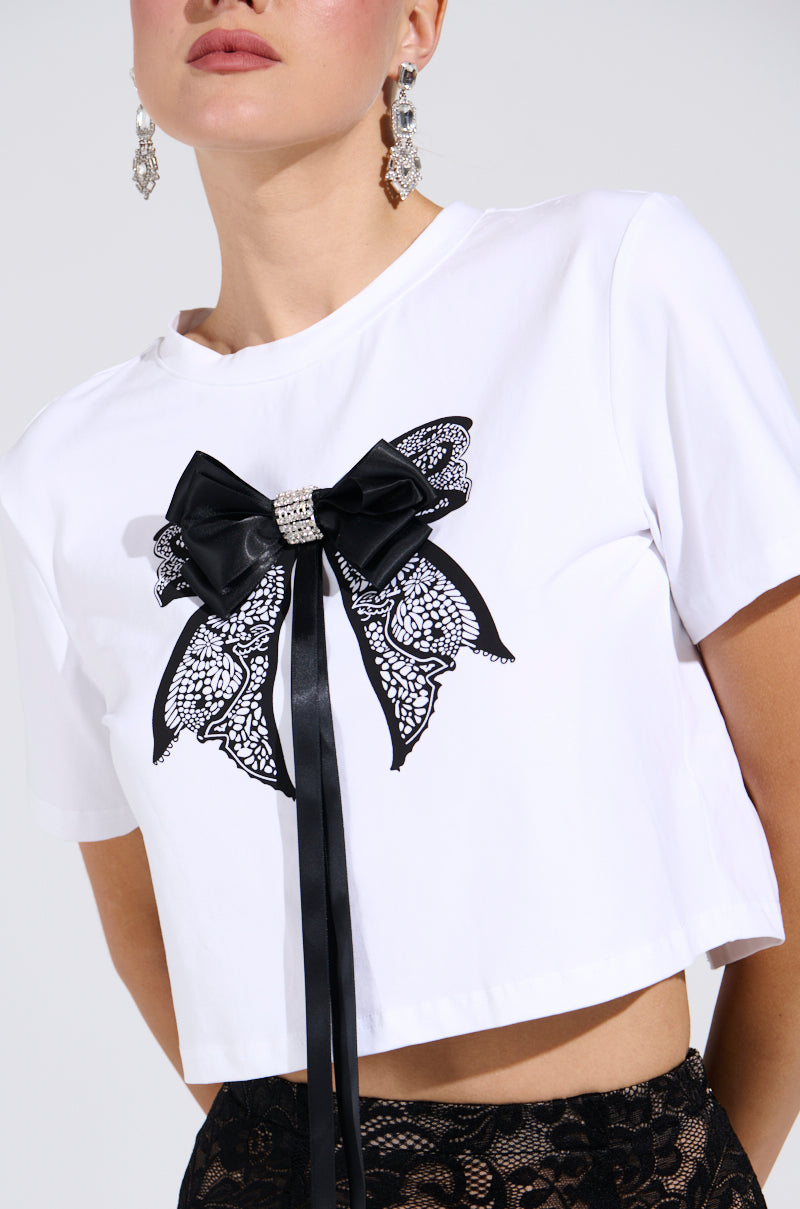 GIRLY POP BOW TEE