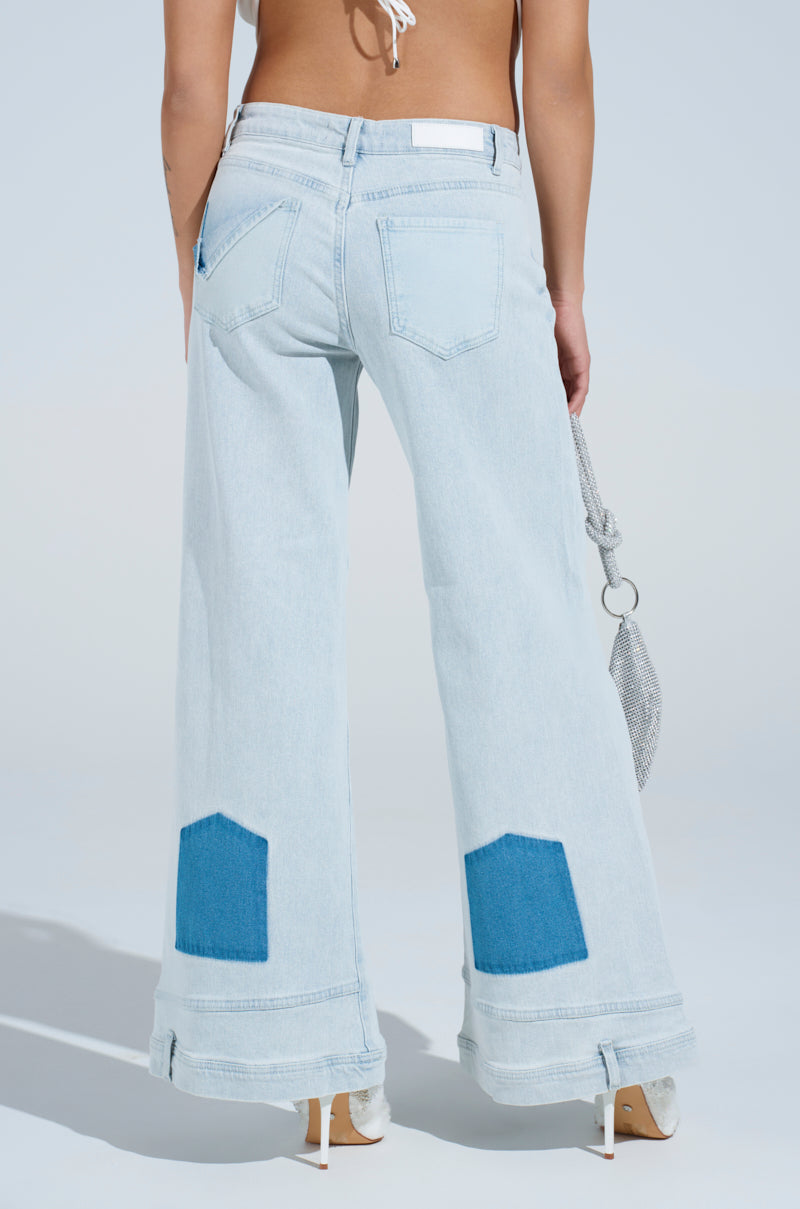 CHANGE OF PERSPECTIVE WIDE LEG DENIM PANTS