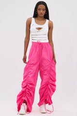 GIRL ON FIRE RUCHED JOGGER