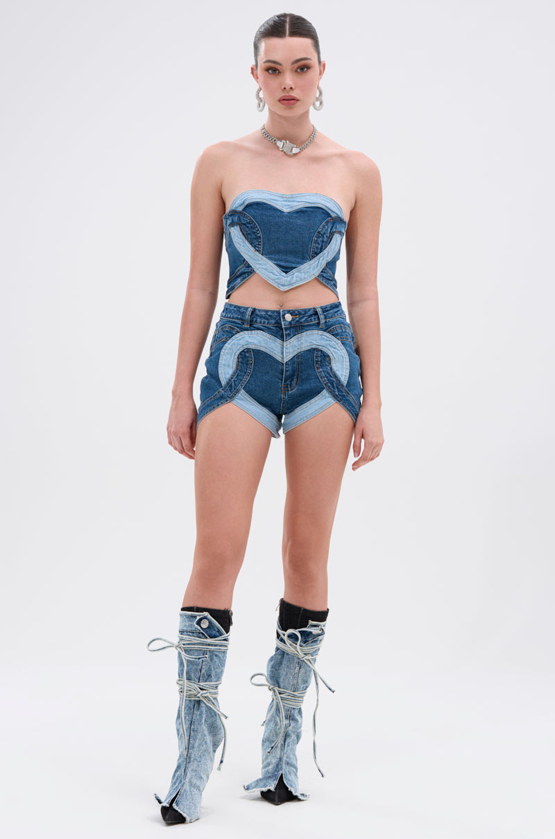 SO MUCH LOVE FOR YOU DENIM SHORT