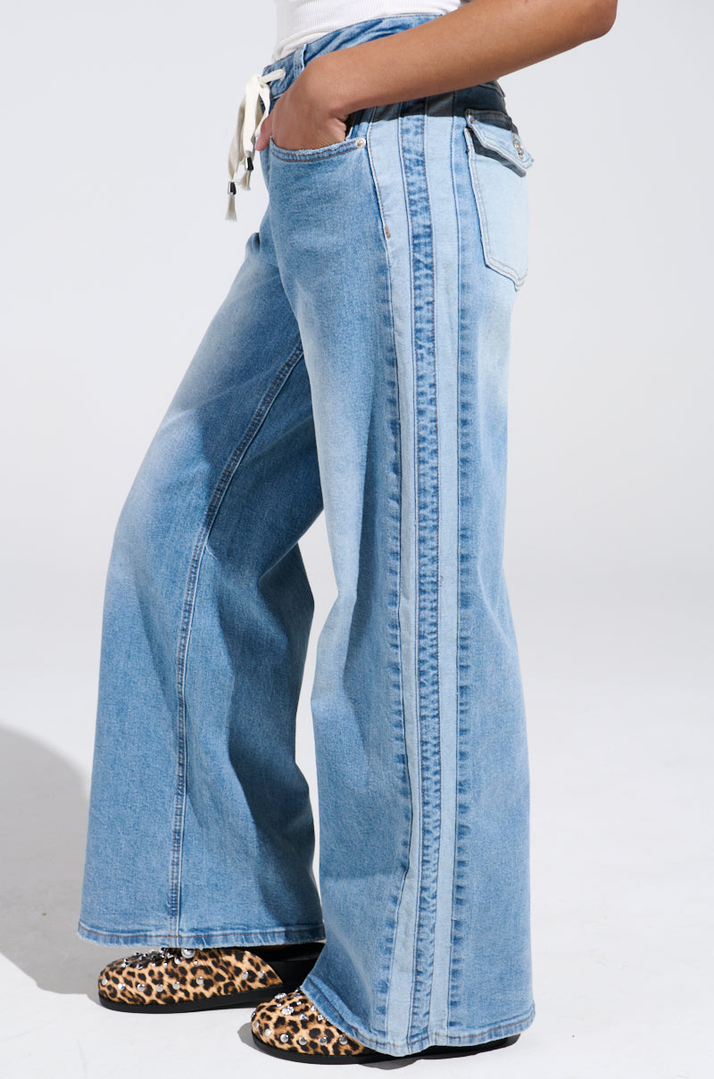 JUST LIKE THAT WIDE LEG DENIM PANT