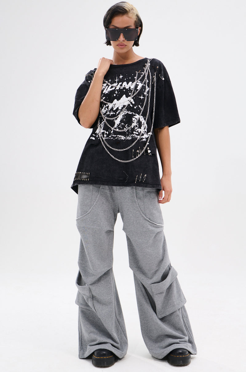 MAKING MOVES WIDE LEG JOGGER