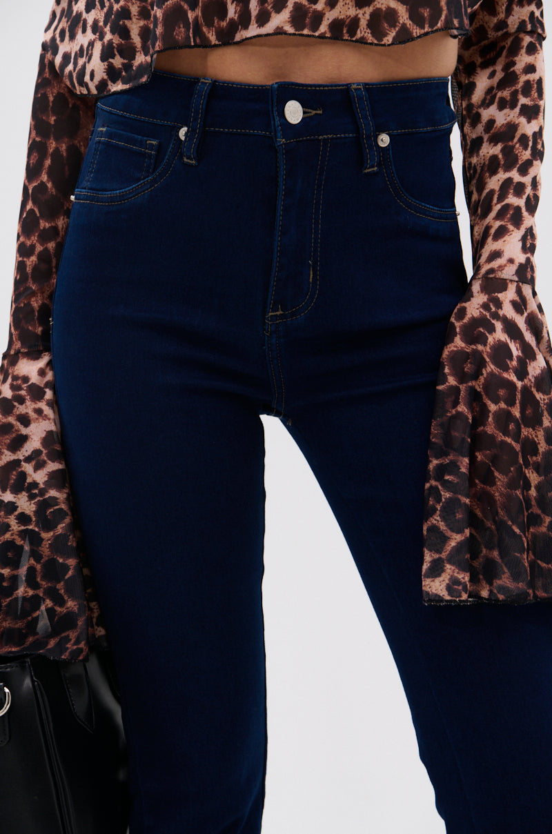 THE BEST CORSET WAISTED FLARE DENIM