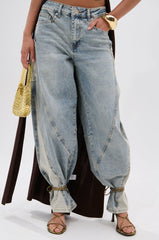 LOTS TO GIVE BARREL JEANS