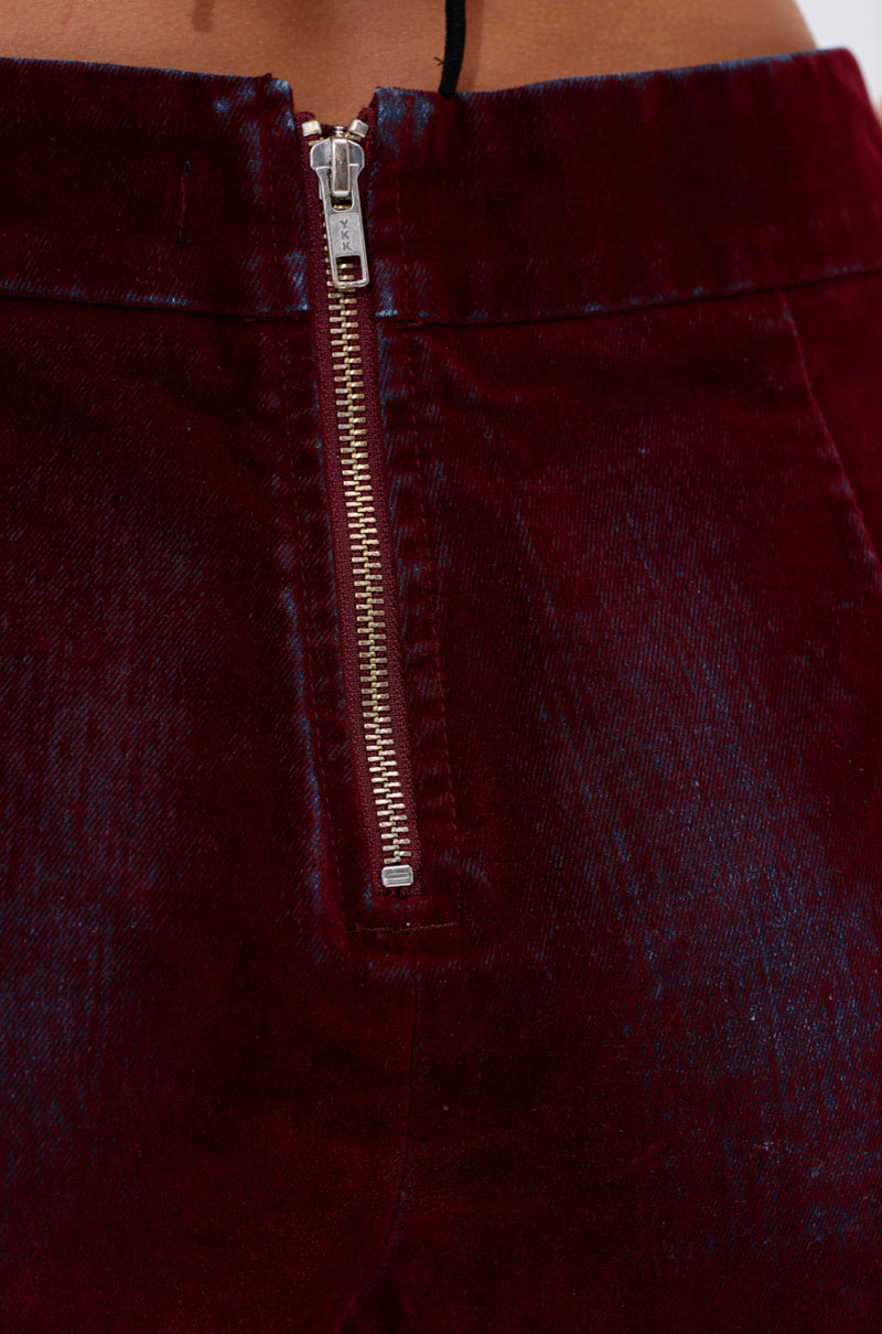 THE BEST VELVET DENIM HOT SHORT