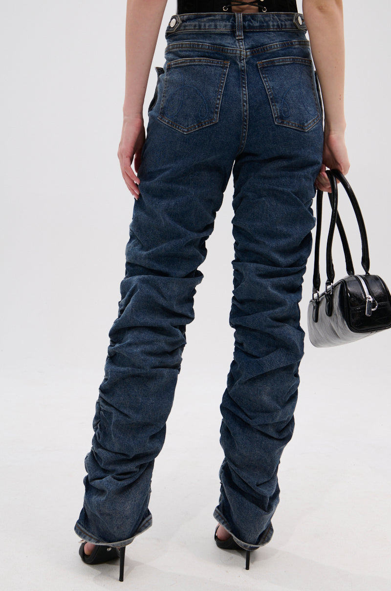 VERONICA RUCHED DENIM