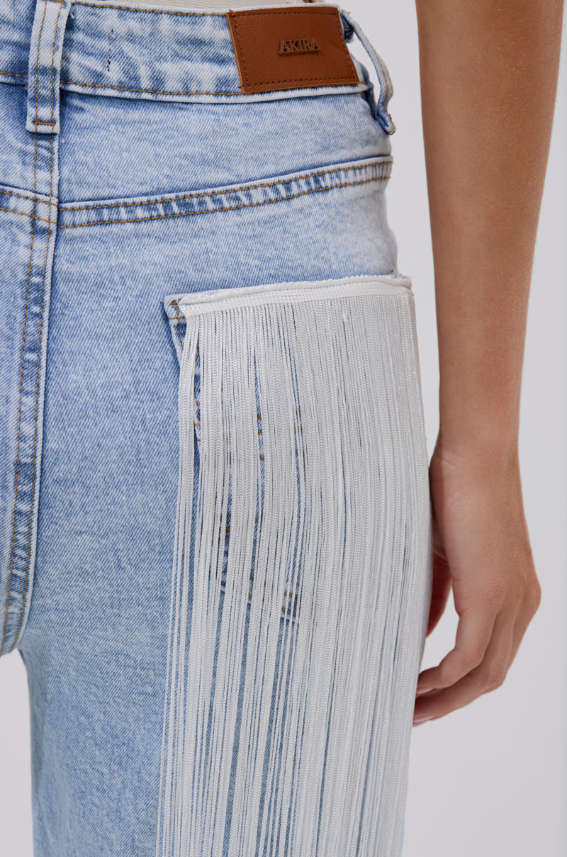 FLYING AWAY FRINGE DENIM
