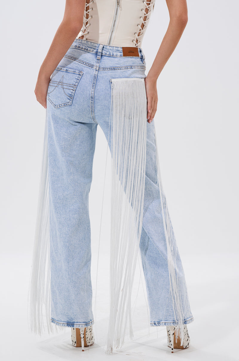 FLYING AWAY FRINGE DENIM