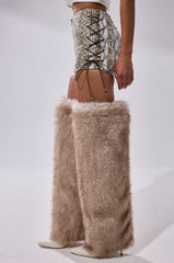 JUST HOT AND TALKING FAUX LEATHER SHORT WITH LACE UP