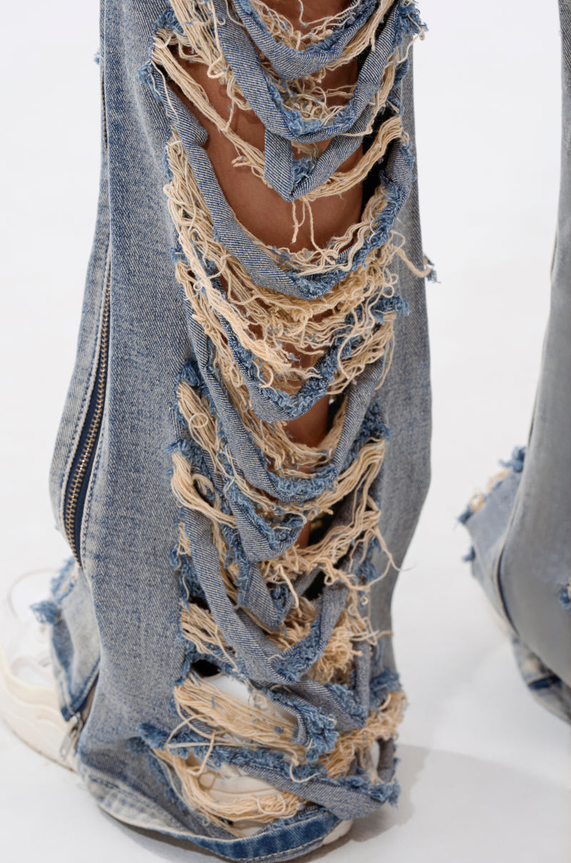REAL TALK DISTRESSED JEANS