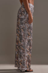 ADDICTED TO YOU METALLIC SNAKE WIDE LEG DENIM