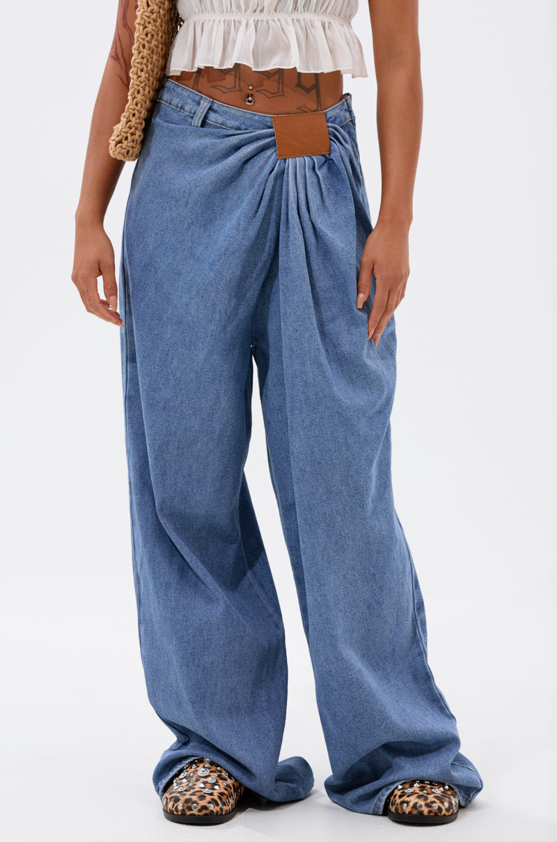 TOO MUCH FOR YOU WIDE LEG DENIM