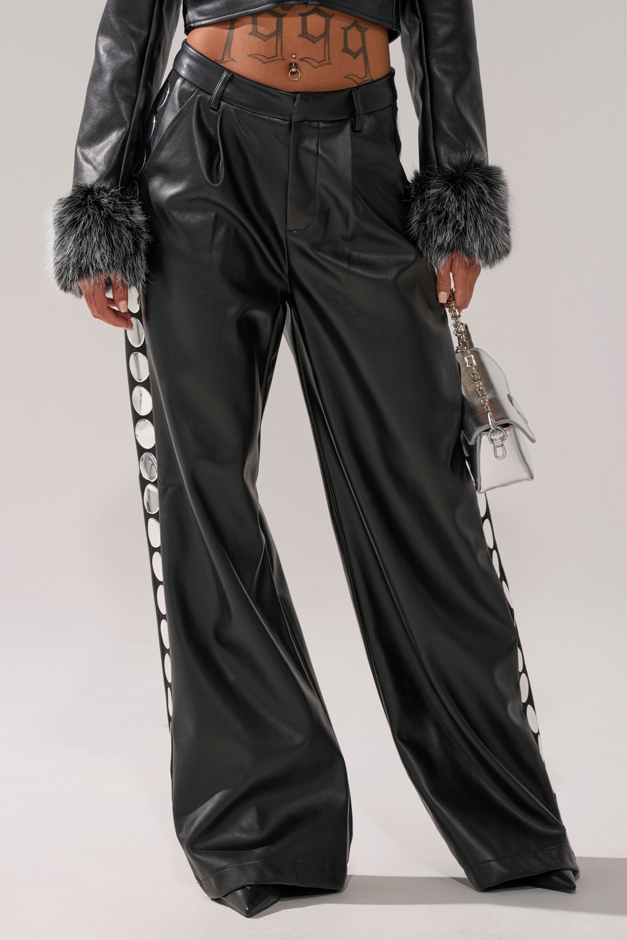 TIME AFTER TIME FAUX LEATHER TROUSER