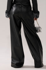 TIME AFTER TIME FAUX LEATHER TROUSER