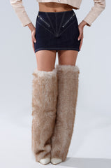 ZIP ME UP DENIM MINI SKIRT