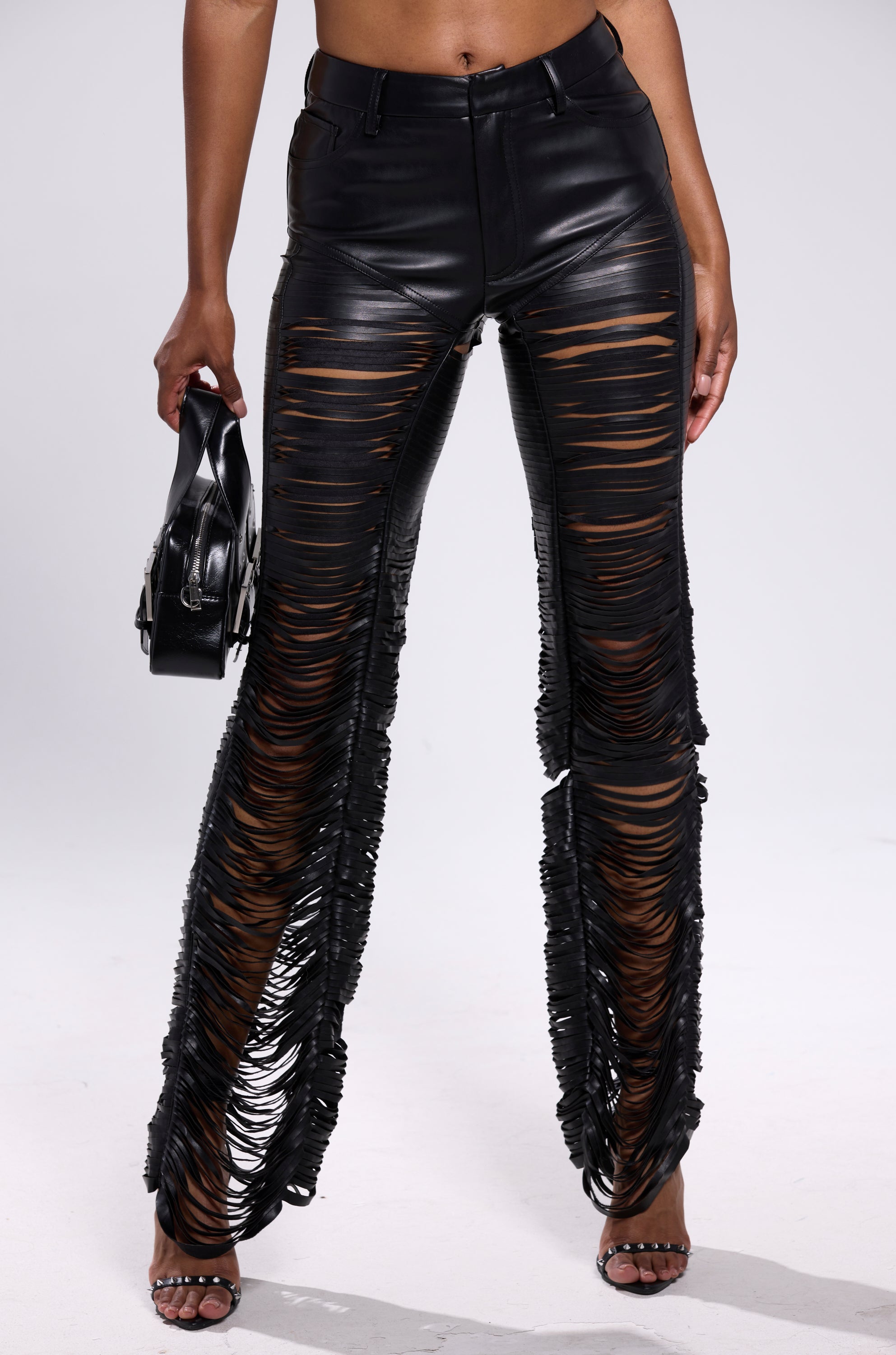 SAME OL' MISTAKES DISTRESSED LEATHER PANT