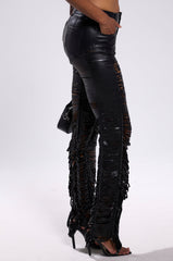 SAME OL' MISTAKES DISTRESSED LEATHER PANT