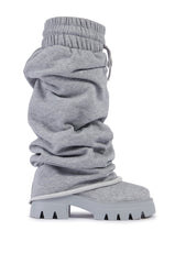 AZALEA WANG JETSETTER GRAY BOOTIE
