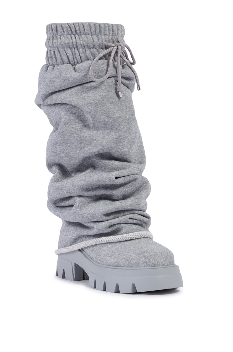 AZALEA WANG JETSETTER GRAY BOOTIE