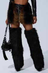 TOUCH ME IN THE MORNING FUR SKIRT