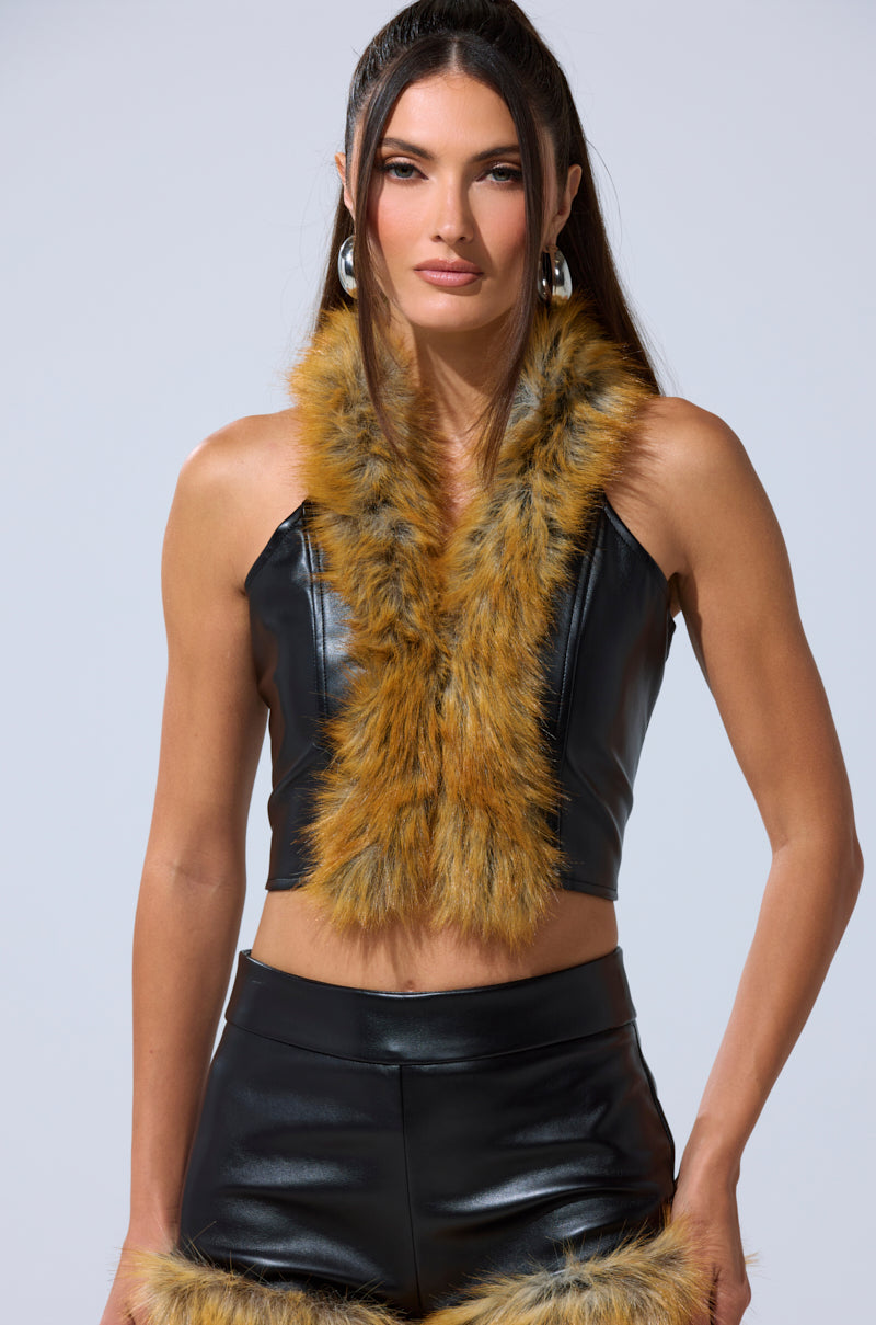 DONT TOUCH FUR BRALETTE