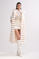 POPPY FAUX FUR HOODED VEST