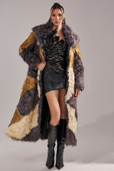 NOTRE DAME FAUX FUR COAT