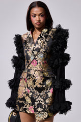 LORY PRINTED BLAZER DRESS