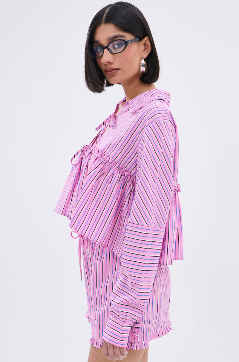 TAKE ME TO IBIZA TIE FRONT TOP