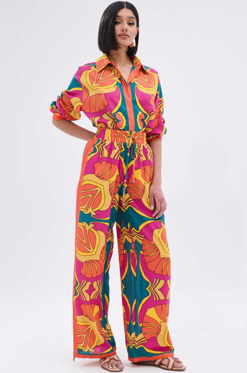 TROPICAL DREAMS WIDE LEG PANT