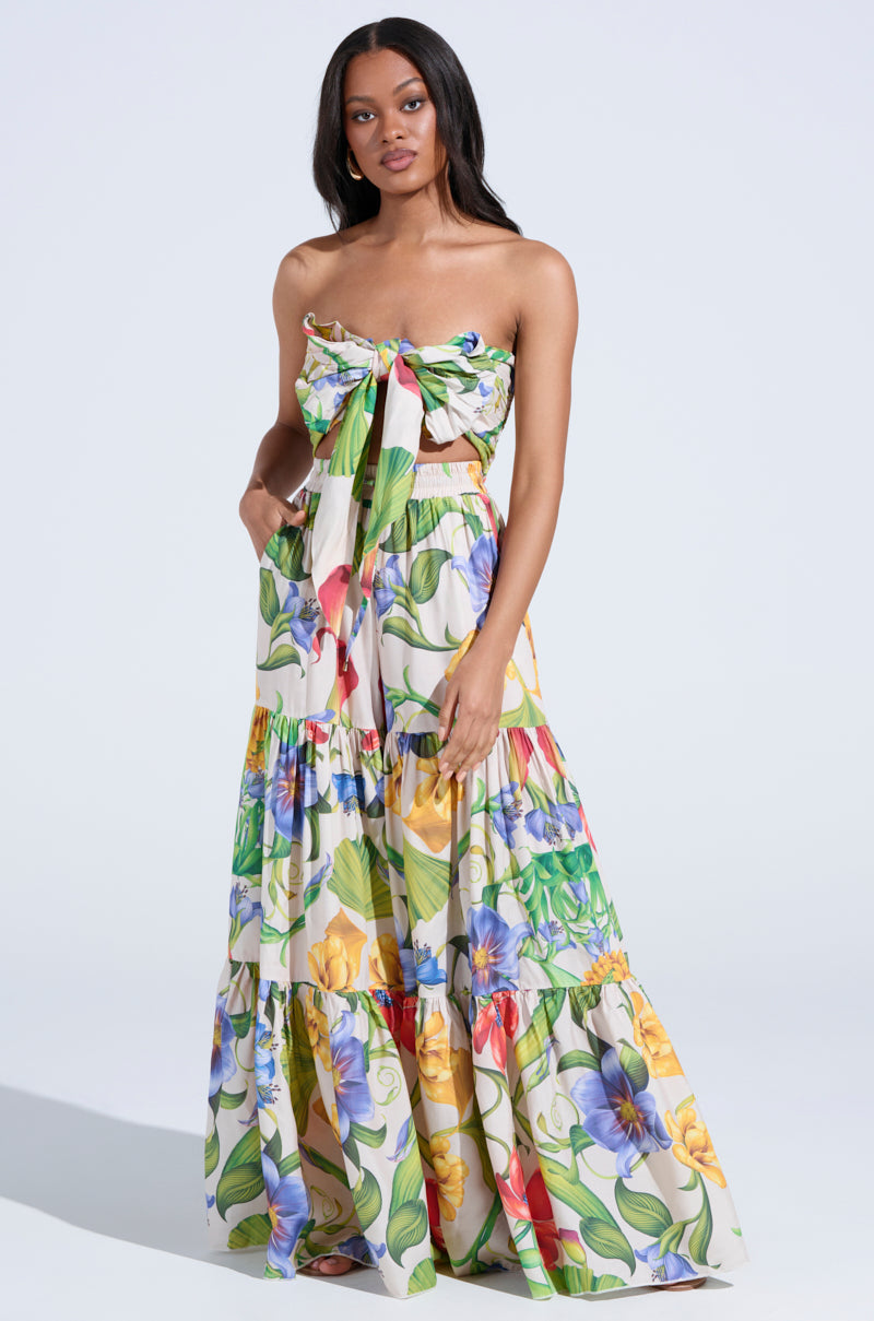 INTO THE GARDEN FLORAL BLOUSE