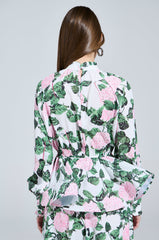 DIANE FLORAL PEPLUM BLOUSE
