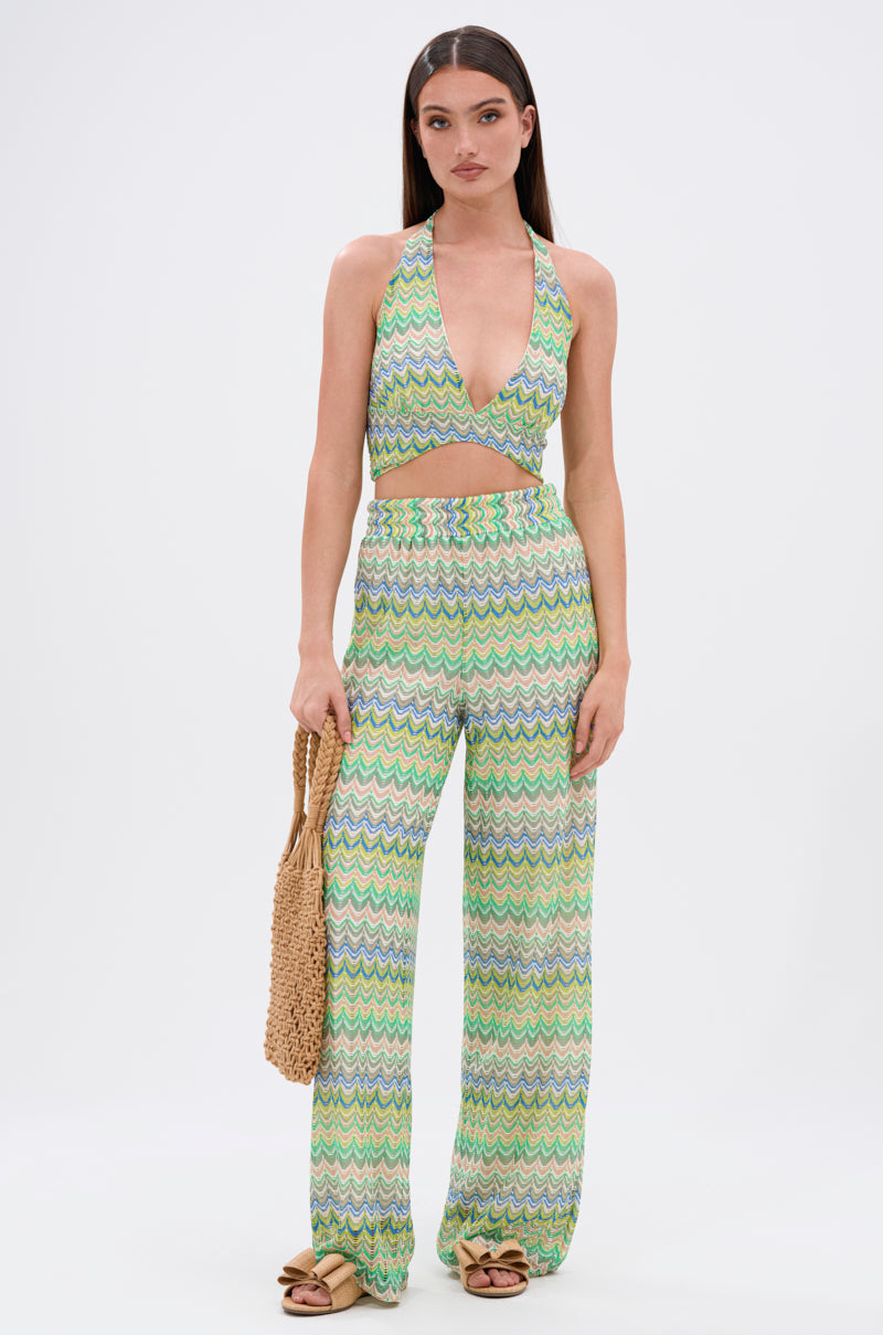 JUST A FEELING CROCHET PALAZZO PANT