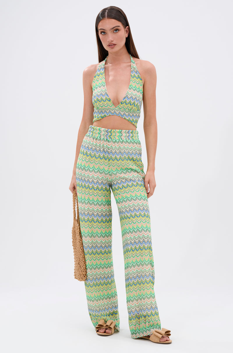 JUST A FEELING CROCHET HALTER TOP