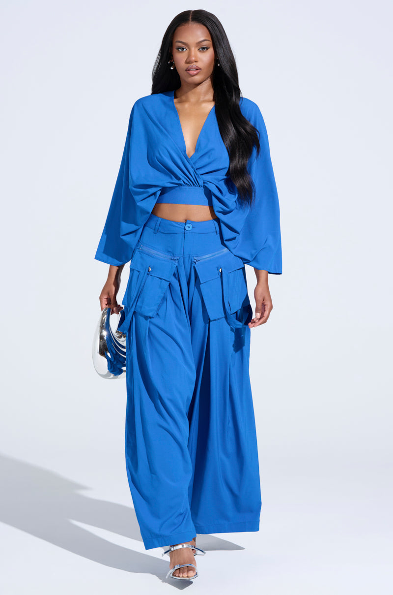 TALK ABOUT ME BLUE TROUSER