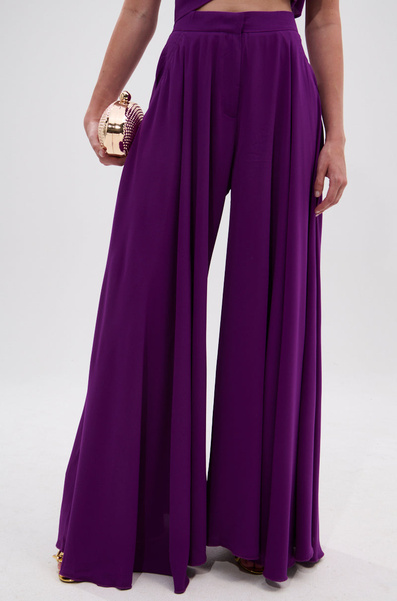 TRINA PLEATED PALAZZO PANT
