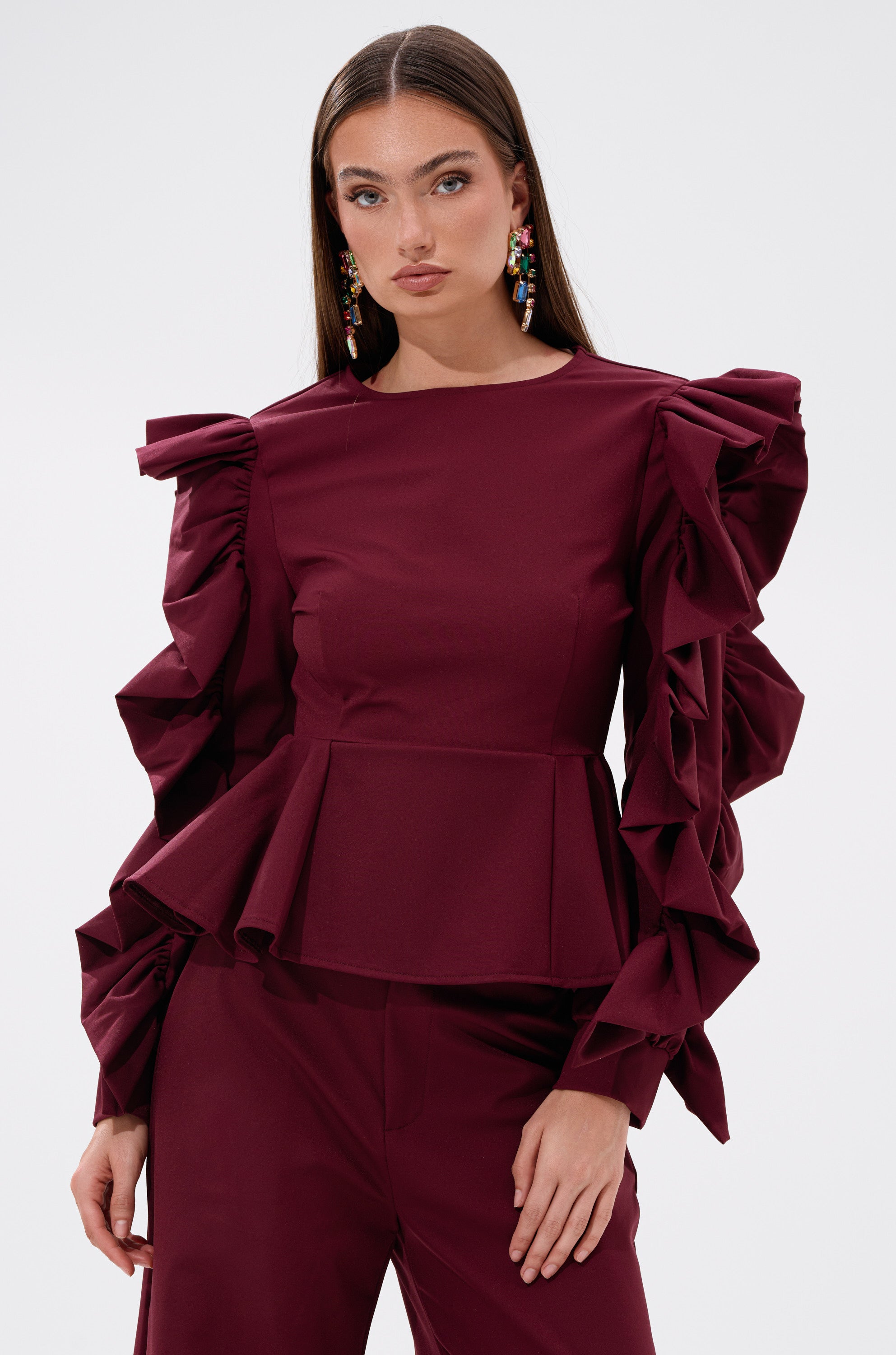 SIERRA RUFFLE BLOUSE
