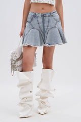 MIXED VIBES MINI SKIRT