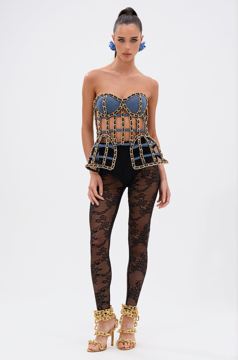 SUPER LACE STRETCHY LEGGINGS