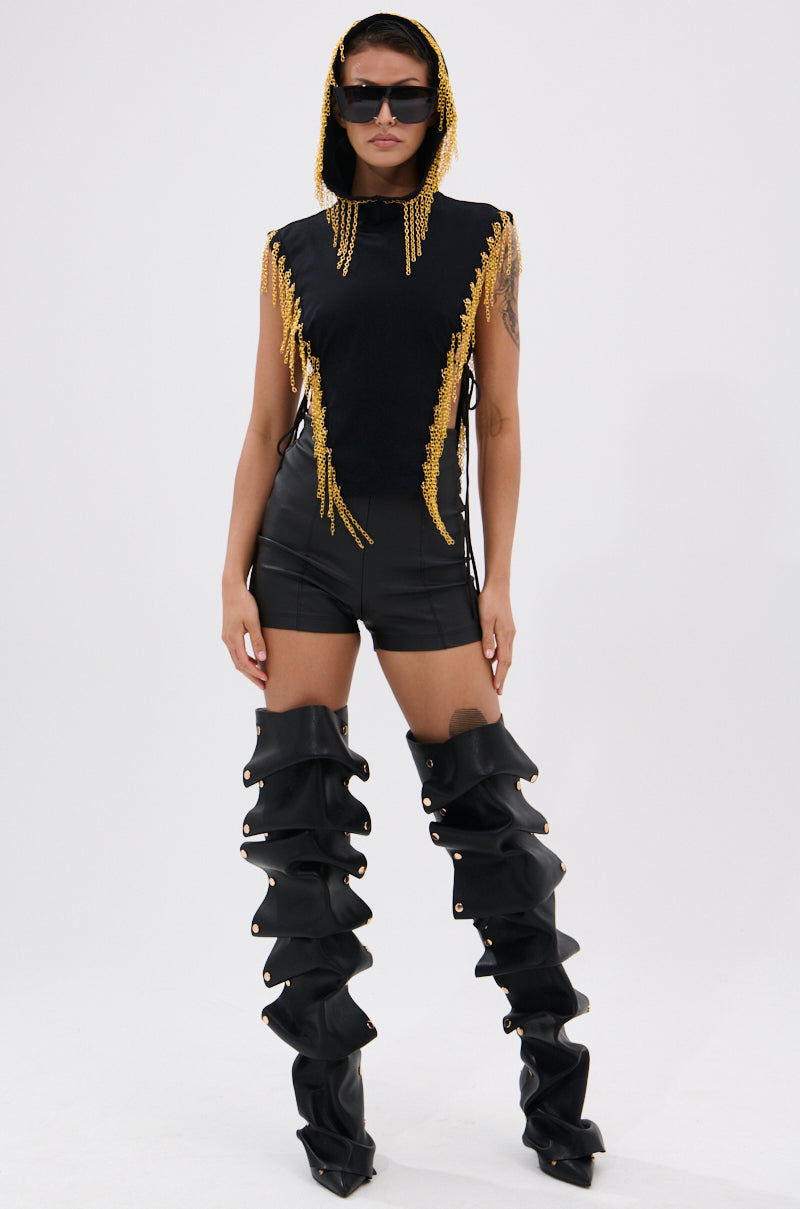 HOW DEEP IS YOUR LOVE HOODED TOP