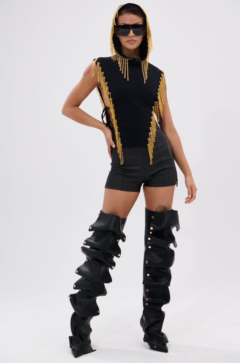 HOW DEEP IS YOUR LOVE HOODED TOP