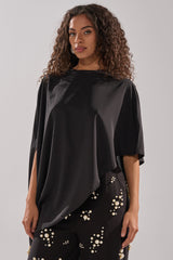 SOMETHING DIFFERENT OVERSIZED ASYMMETRICAL TEE