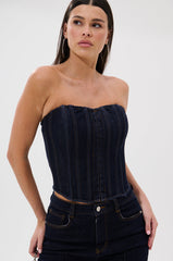 GIVE IT TO ME BABY DENIM CORSET